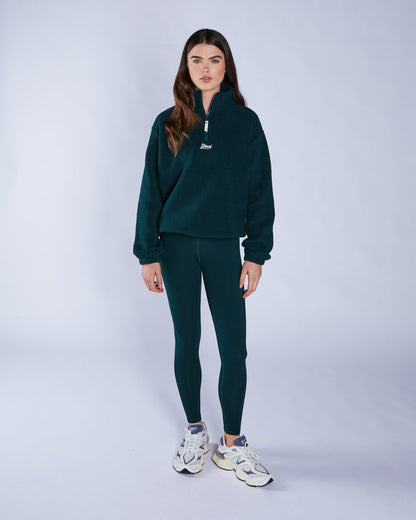 Adya Fleece Half Zip Deep Ivy
