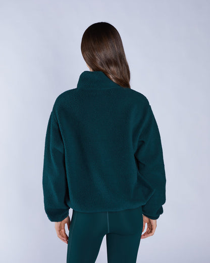 Adya Fleece Half Zip Deep Ivy