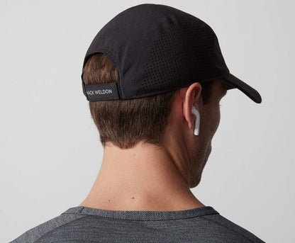 Back view of a man wearing AIRFLEX Hat in True Black