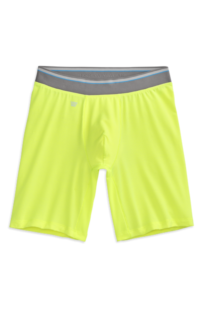 Velocity Heather | Front view of Airknitx 8" Boxer Brief in Velocity Heather