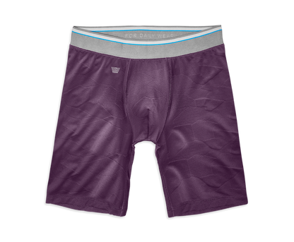 Mission Fig | Front view of AIRKNITx HD 8" Boxer Brief in Mission Fig