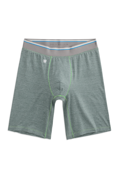 Balsam Green Heather - Lime Green Stitch / S