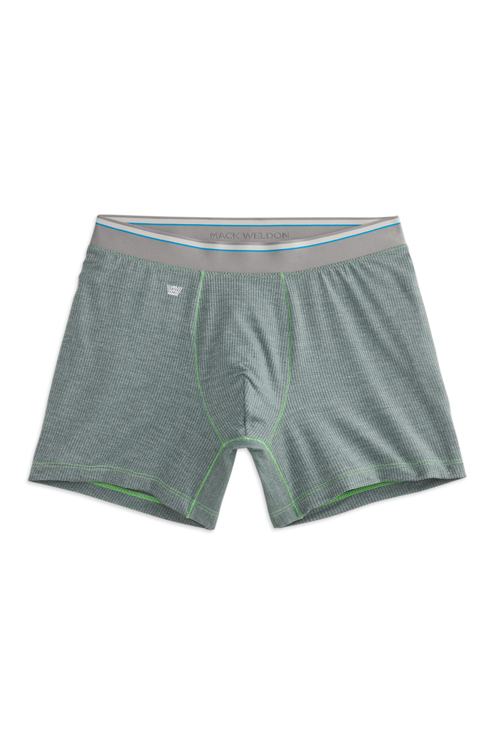 Balsam Green Heather - Lime Green Stitch / S