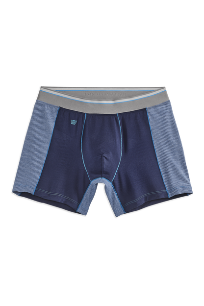 True Navy Moonlighting | Front view of AIRKNITx HD Boxer Brief in True Navy Moonlighting