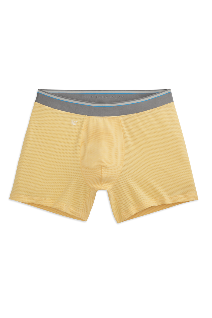 Daiquiri Heather | Front view of AIRKNITx Boxer Brief in Daiquiri Heather