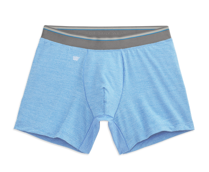 Danube Heather | Front view of AIRKNITx Boxer Briefs in Danube Heather