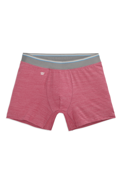 Rum Punch Heather | Front view of AIRKNITx Boxer Brief in Rum Punch Heather