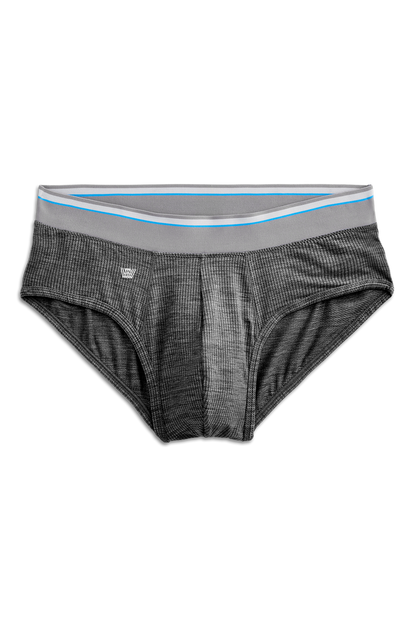Charcoal Heather | Front view of Airknitx Brief in Charcoal Heather