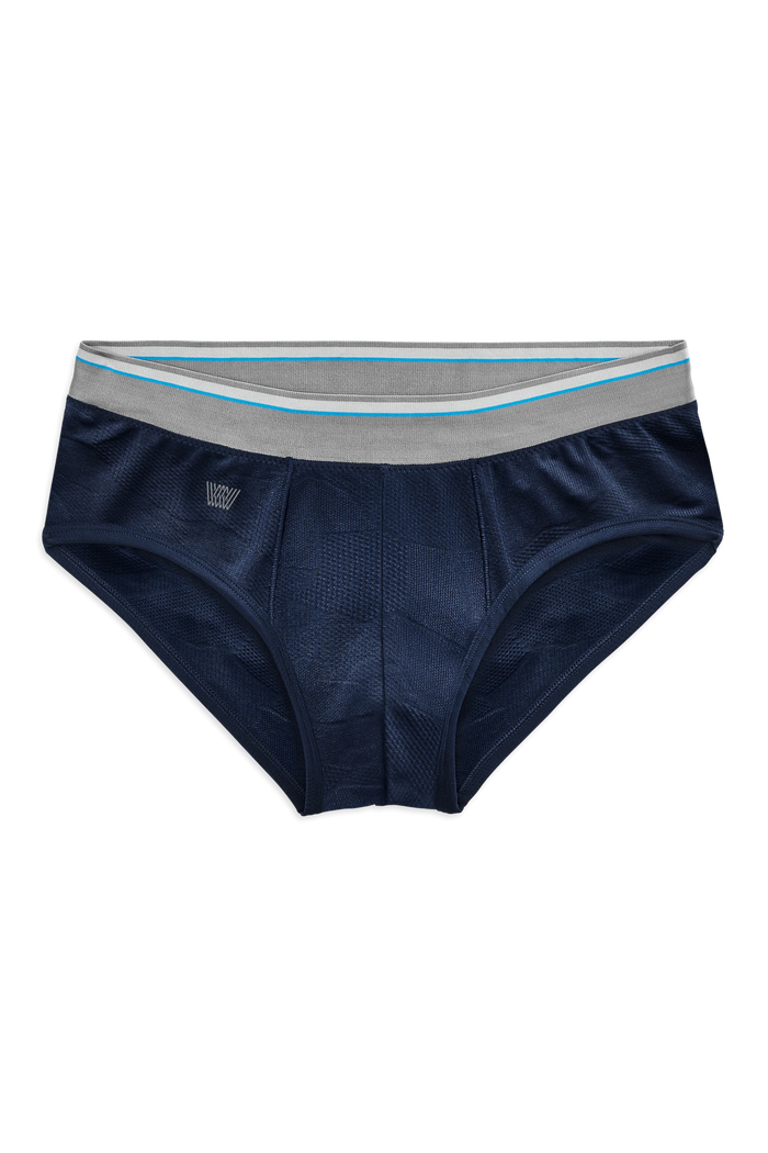 True Navy | Front view of AIRKNITx HD Briefs in True Navy