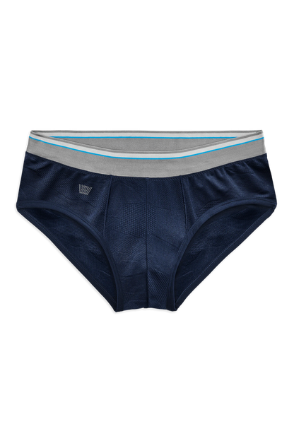 True Navy | Front view of AIRKNITx HD Briefs in True Navy