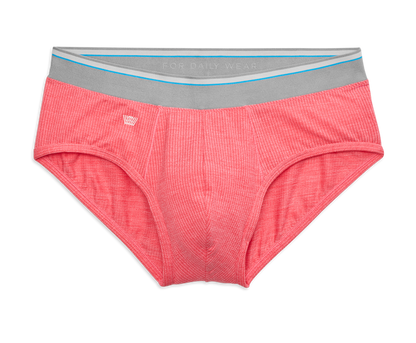 Calypso Heather | Front view of Airknitx Brief in Calypso Heather