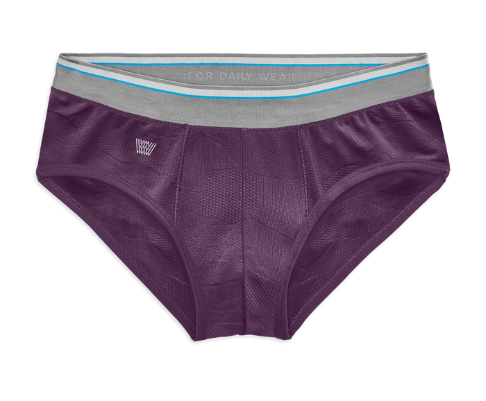 Mission Fig | Front view of AIRKNITx HD Briefs in Mission Fig