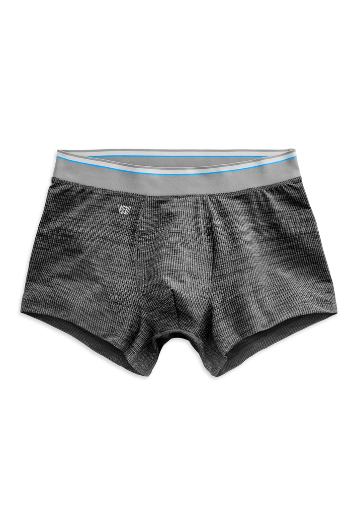 Charcoal Heather | Front view of AirknitX Trunk in Charcoal Heather