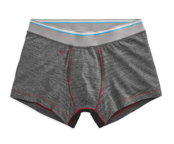 Charcoal Heather / No Fear Red Outline / S