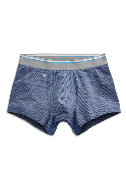 Indigo Heather | Front view of AirknitX Trunk in Indigo Heather