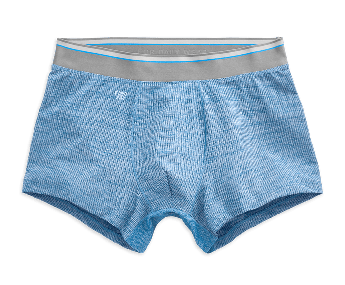 Blue Ice Heather | Front view of AIRKNITx Trunk in Blue Ice Heather