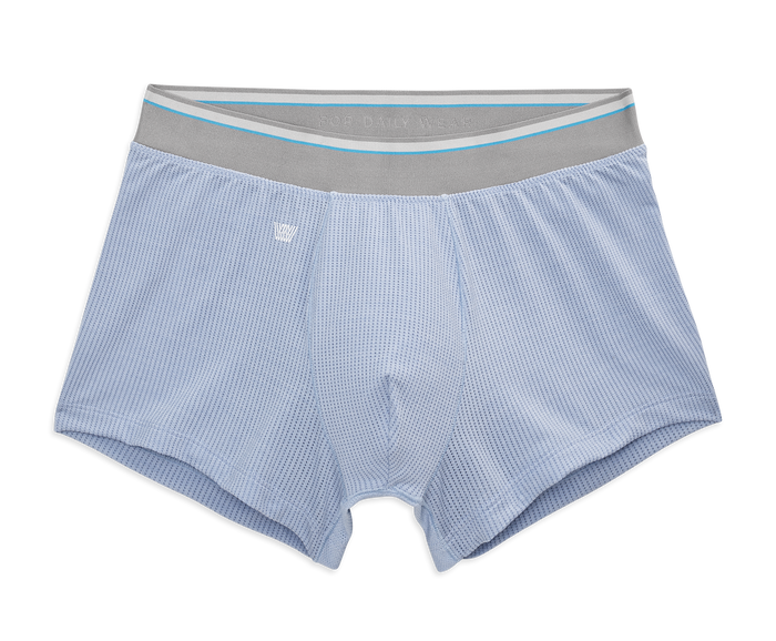 Blue Fog Heather | Front view of AirknitX Trunk in Blue Fog Heather