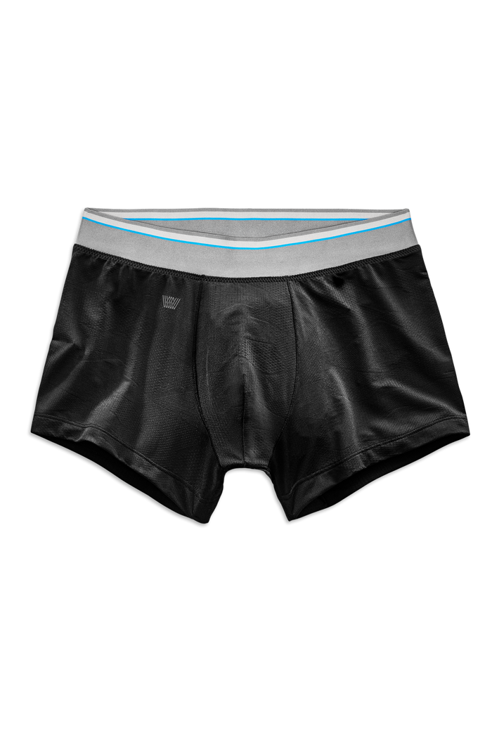 True Black | Front view of AIRKNITx HD Trunks in True Black