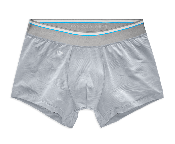 Monument | Front view of AIRKNITx HD Trunks in Monument