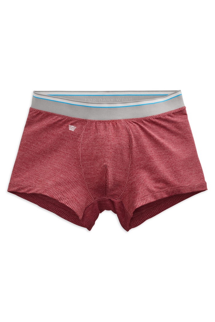 Crimson Heather | Front view of AIRKNITx HD Trunks in Crimson Heather
