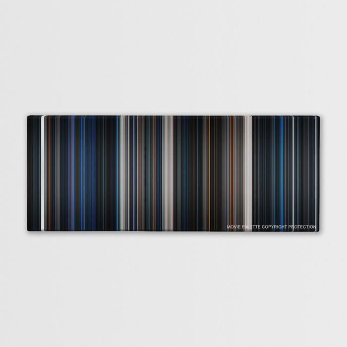 Alien color palette canvas print: thousands of thin vertical stripes of color
