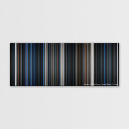 Alien color palette canvas print: thousands of thin vertical stripes of color