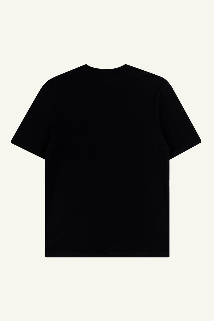 Black organic cotton t-shirts by Contrast, All I Need Is Plants graphic t-shirt with green style.