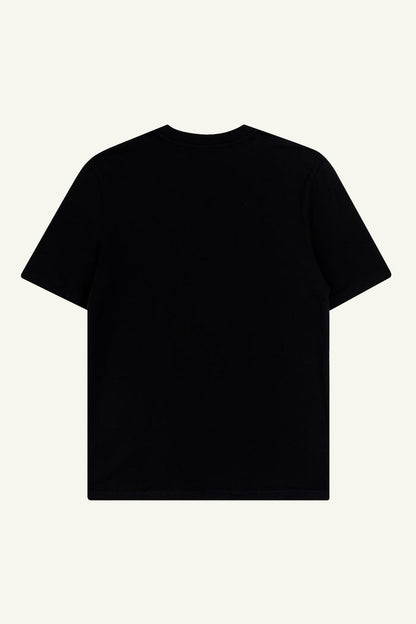 Black organic cotton t-shirts by Contrast, All I Need Is Plants graphic t-shirt with green style.