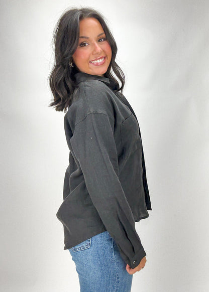 Allie Linen Button Down