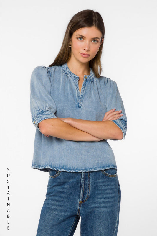 Almafi Light Skyfall Top - Tops - Velvet Heart Clothing
