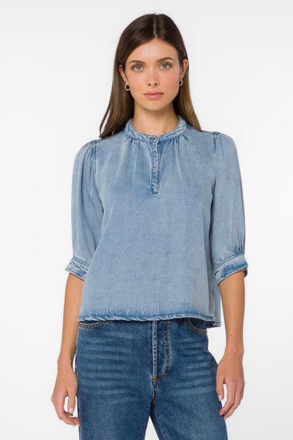 Almafi Light Skyfall Top - Tops - Velvet Heart Clothing