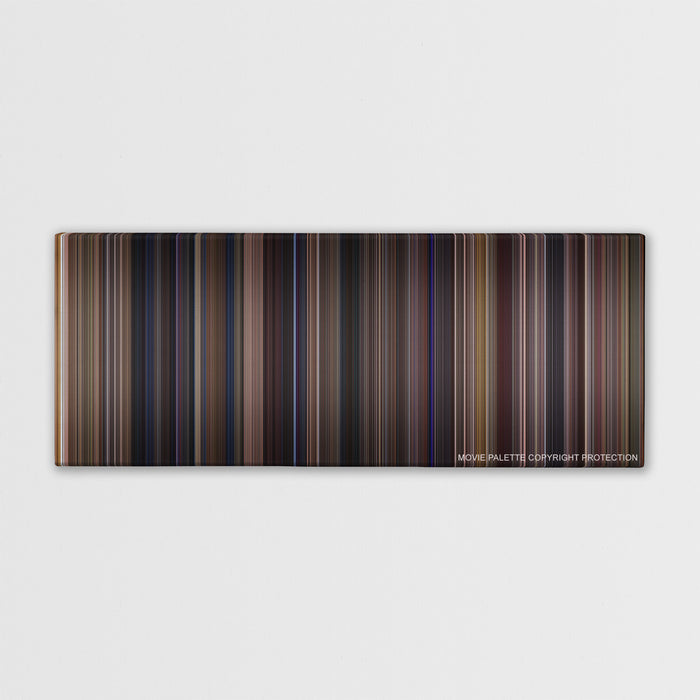 Almost Famous color palette canvas print: thousands of thin vertical stripes of color