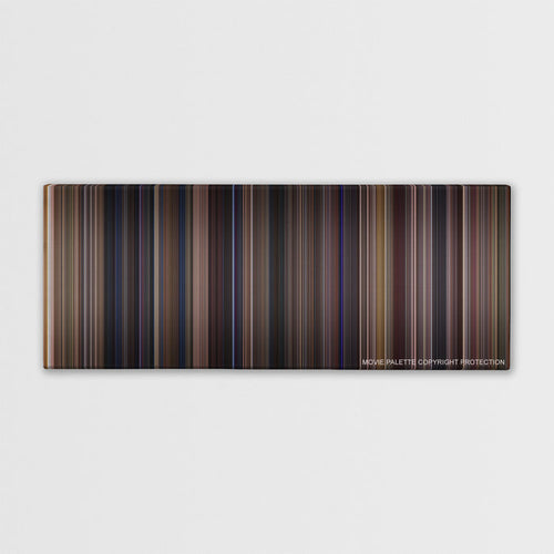 Almost Famous color palette canvas print: thousands of thin vertical stripes of color