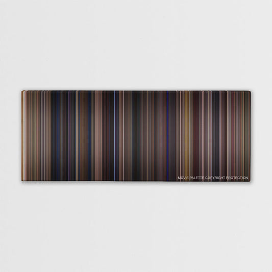 Almost Famous color palette canvas print: thousands of thin vertical stripes of color