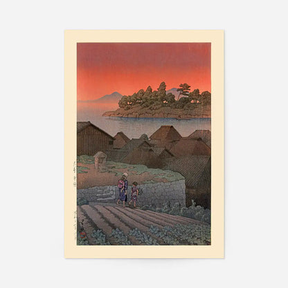 Amakusa Print by Hasui Kawase, Japanese woodblock print, unframed