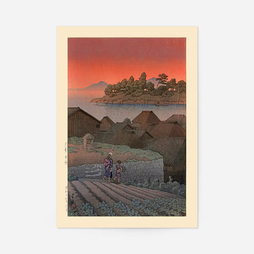Amakusa Print by Hasui Kawase, Japanese woodblock print, unframed