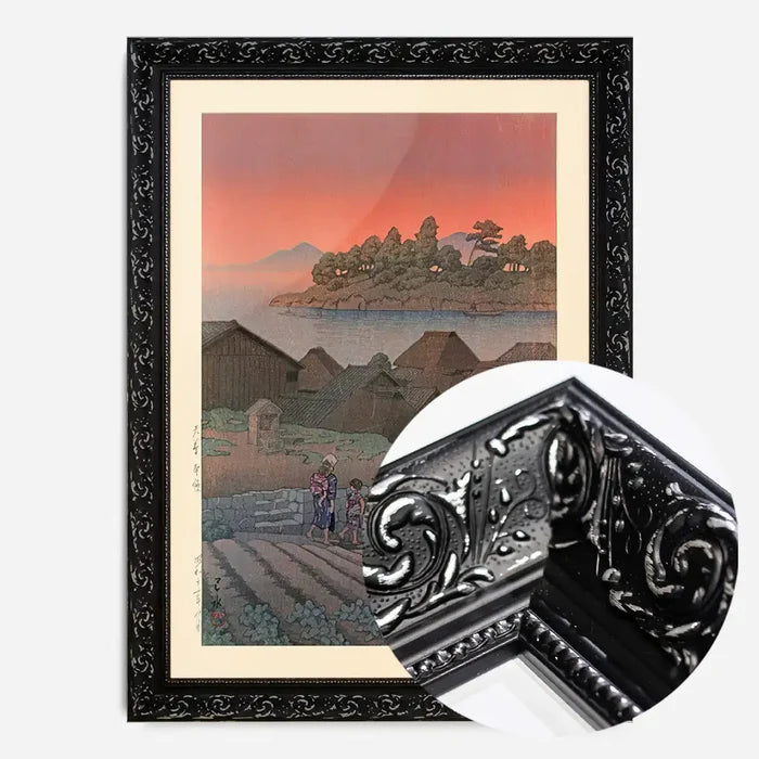21x30cm | 8¼ x 11¾in / Black Ornate Frame