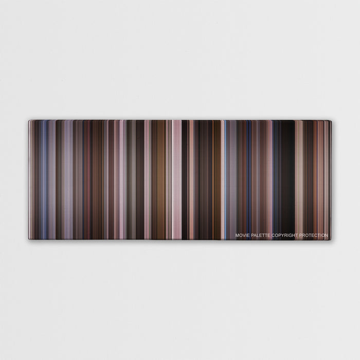 An Education color palette canvas print: thousands of thin vertical stripes of color
