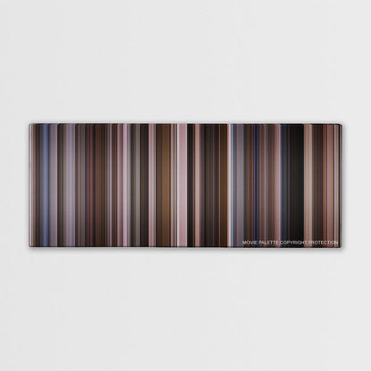 An Education color palette canvas print: thousands of thin vertical stripes of color