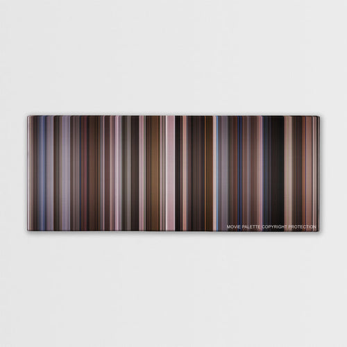 An Education color palette canvas print: thousands of thin vertical stripes of color