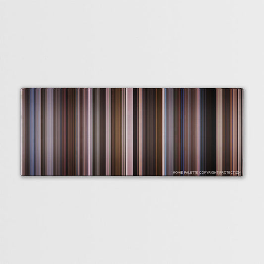 An Education color palette canvas print: thousands of thin vertical stripes of color