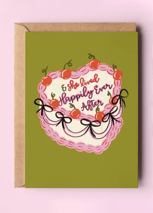 And She Lived Happily Ever After Greeting Card