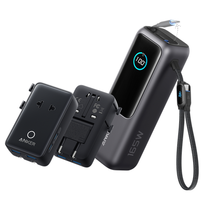 Space Black / Power Bank + Travel Adapter