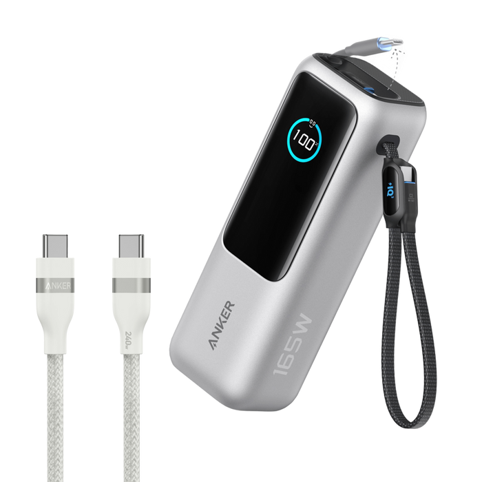 Silver / Power Bank + 3ft Cable