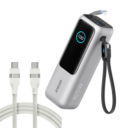 Silver / Power Bank + 6ft Cable