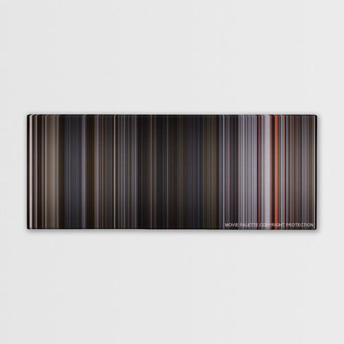 Ant-Man and the Wasp color palette canvas print: thousands of thin vertical stripes of color