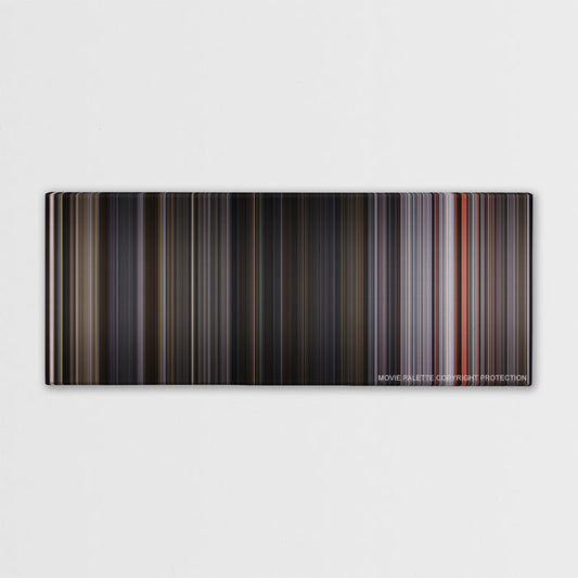 Ant-Man and the Wasp color palette canvas print: thousands of thin vertical stripes of color