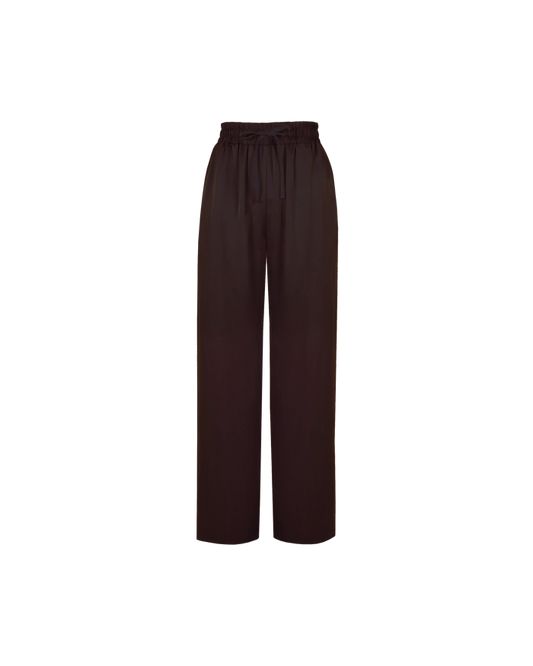 AQUARIUS SATIN PANT ESPRESSO