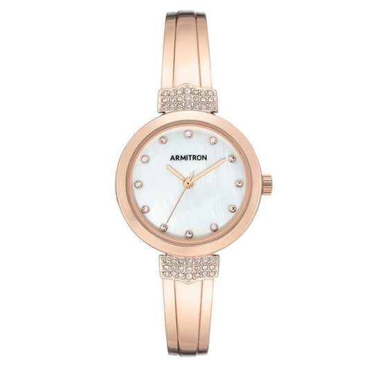 Armitron Rose Gold Steel Bangle Women's Watch - 755637MPRG