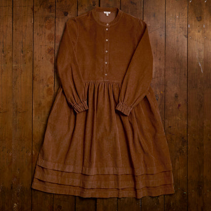 Ash Women's Dress - Cotton Corduroy - Auburn